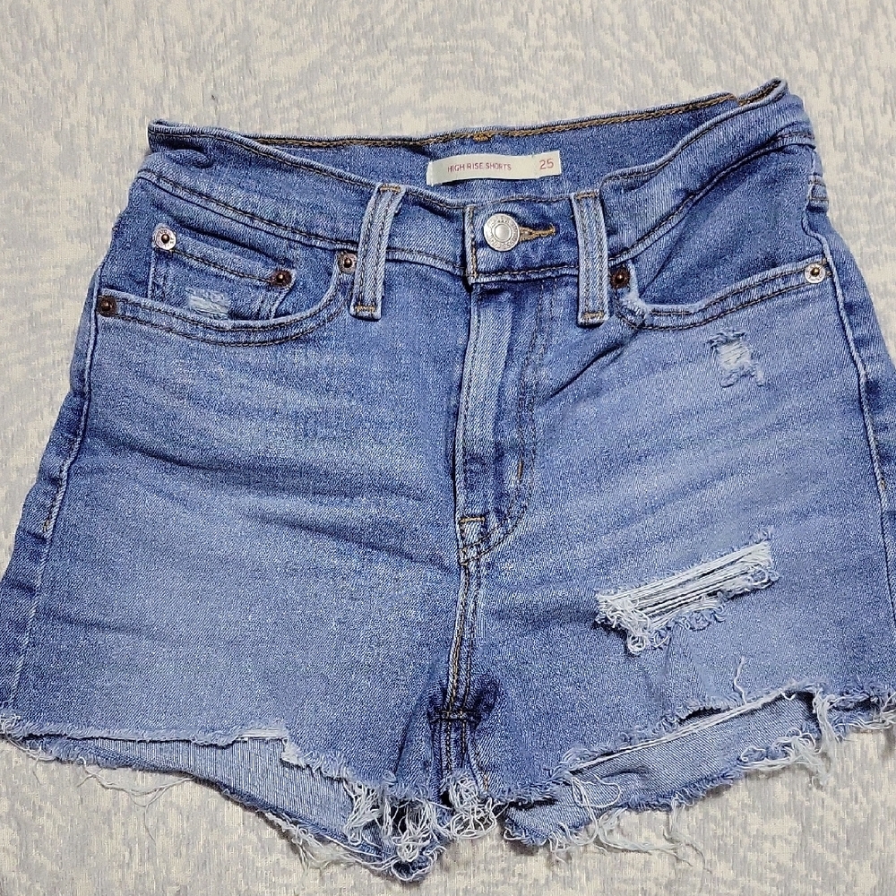 Levis Women's Blue Denim Shorts